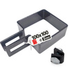 Endschelle Vierkant für 100x100 mm Pfosten Graphit