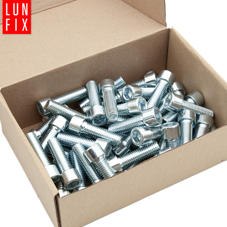 Zylinderkopfschrauben mit Innensechskant M6x10 mm Teilgewinde Festigkeitsklasse 8.8 50stk DIN 912