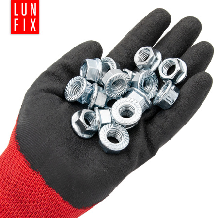 Sperrzahnmutter M6 - 1Kg (ca.315 Stk.) verzinkter Stahl Flanschmutter DIN 6923