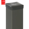 Pfostenkappen Schwarz 40x40 mm Eckig 10 stuck