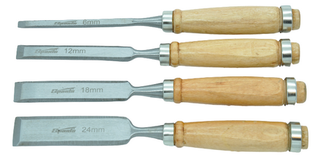 Zestaw dłut do drewna (6-12-18-24mm) 4 dłuta
