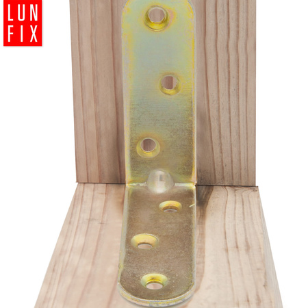 Möbelbauwinkel Gelb Verzinkt 80x80x20x2 mm 50 Stück