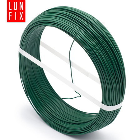 Spanndraht Gartendraht Grün Verzinkt und PVC 100m Ø1,7mm