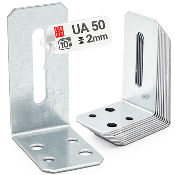 10 xTürrahmenwinkel 80x40x65mm UA50 Verzinkt