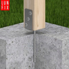 Pfostenbasis L-Form 60x60x120 mm 200 mm