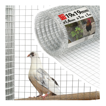 Volierendraht Hühnerdraht Verzinkt H1m L1m Maschenweite 19x19mm Ø0,8mm