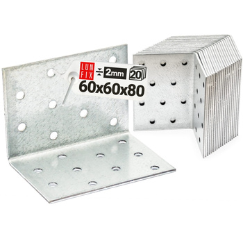 Winkelverbinder 60x60x80x2 20 Stück