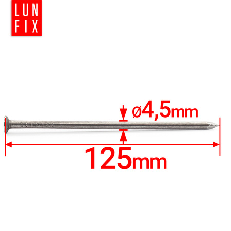 Drahtstifte 4,5x125 5kg Unverzinkter