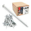 Stahlnägel 1,6x30 1kg Verzinkter