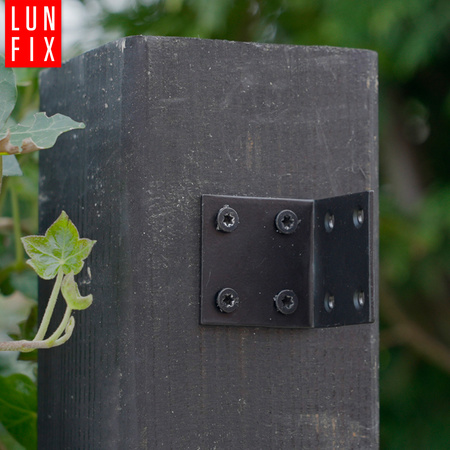 Breitwinkel Eckwinkel Shwarz 50x50x30x2 mm 10stk.