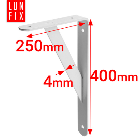 Schwerlast Konsole Wand Regal Winkel 80 kg Last 40x25cm Silber