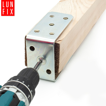 Montage Satz: U-Pfostenträger 100 + Schrauben