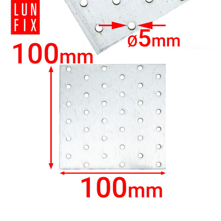 Flachverbinder 100x100 x 2mm 10 Stk