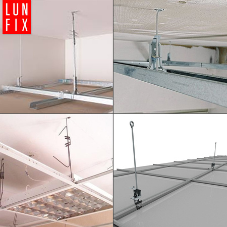 50 x 500 mm Befestigungsdraht mit Öse für Ankerschnellabhänger 4mm