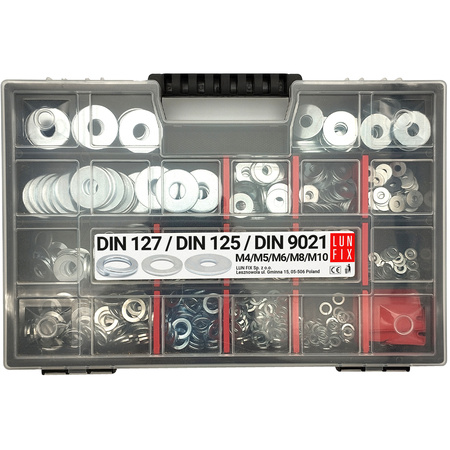 750 stück Sortiment Satz Unterlegscheiben M4-M10 DIN 127 125 9021