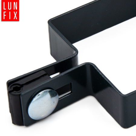 Mittelschelle Vierkant für 80x80 mm Pfosten Graphit