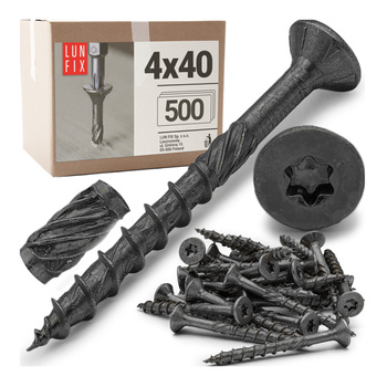 Shwarz spanplattenschrauben 4x40 500stk.