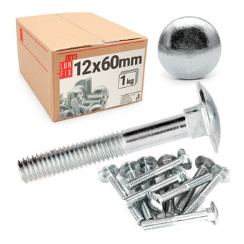 Schlossschrauben M12x60 1 kg (14 Stück)