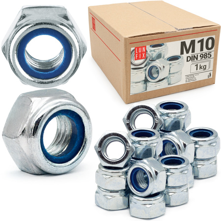 Sicherungsmuttern M10 - 1 kg (ca.90 Stk.) DIN 985