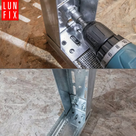 Türrahmenwinkel 80x55x65mm UA75 Verzinkt