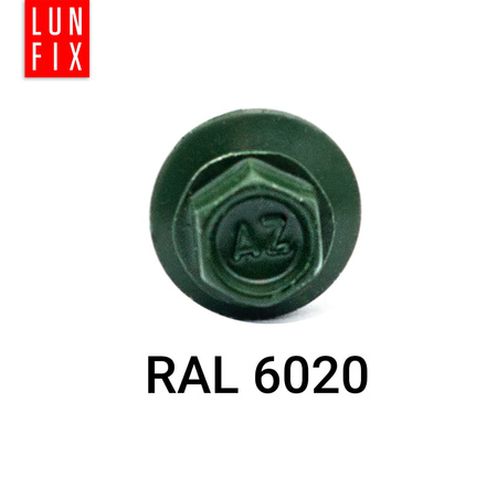 Trapezblechschrauben 4,8 x 55 mm 250 Stück Chromoxidgrün RAL 6020