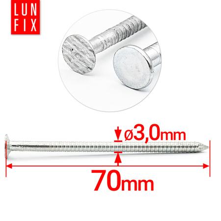 Rillennagel 3x70 5kg verzinkter