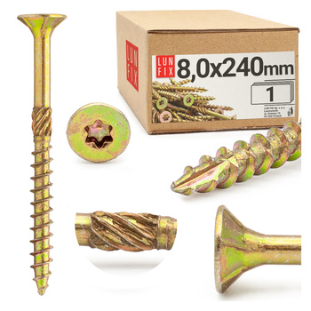 Spanplattenschrauben 8,0x240 mm 1 Stück TX40