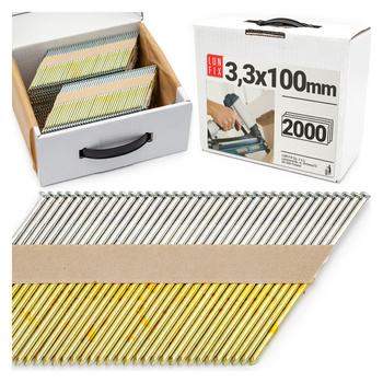 34° Grad Nagel Glatt 3,3 x 100 mm Packung 2000 Stück