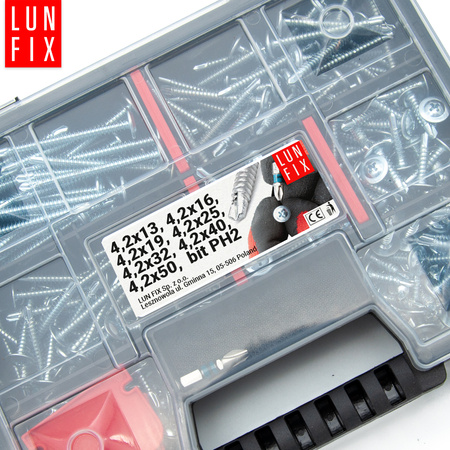 290 stück Sortiment Satz Bohrschrauben inkl. bit PH2