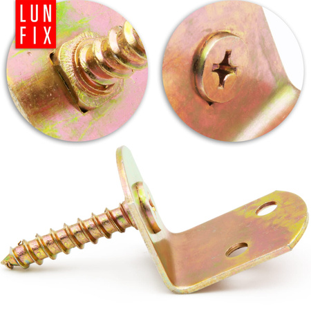 Flechtzaunhalter aus Stahl verzinkt 30x38x30 mm 10 Stück