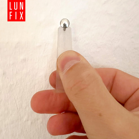 Bildernägel schwarz mit silberfarbenem Dekokopf  2x30 Betonnägel 100 Stück