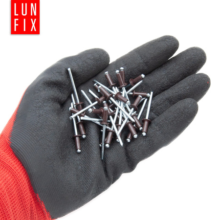 Aluminium Blindnieten DIN7337 4x10 mm 100szt RAL 8017 Schokoladenbraun