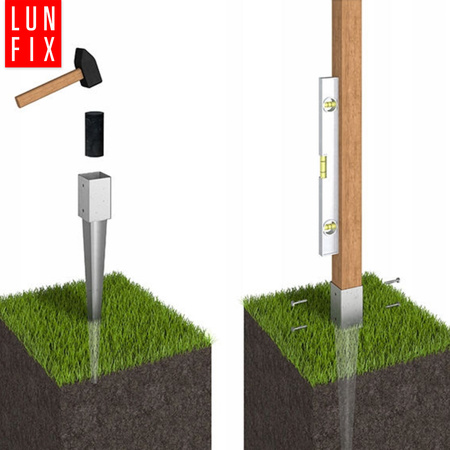 Einschlaghilfe für Einschlagbodenhülsen 180x89 mm 1stk