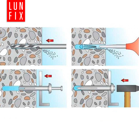 Stahl Betonanker 6x50 100ks.