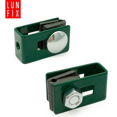 Stabmattenzaun Halter 4mm 5mm Komplett Grün