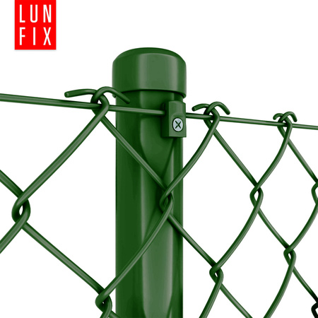 Spanndrahthalter mit Selbstscheidender Schraube 4mm Grün 100 Stück