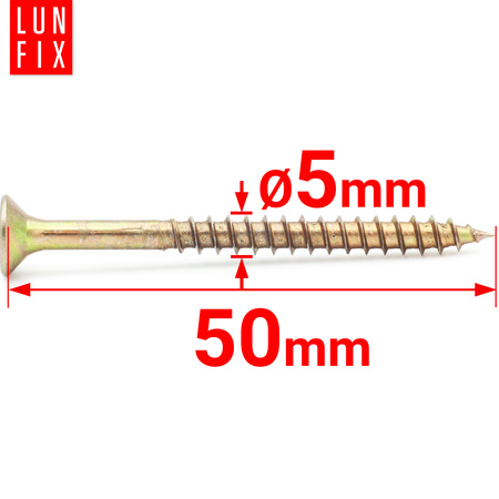 Universalschraube 5,0x50 mm 300 Stück Kreuzschlitz PZ2