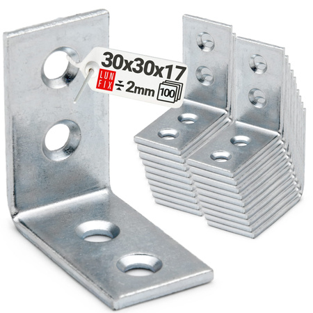 Stuhlwinkel Konstruktionswinkel 30x30x17x2 mm 100 Stück