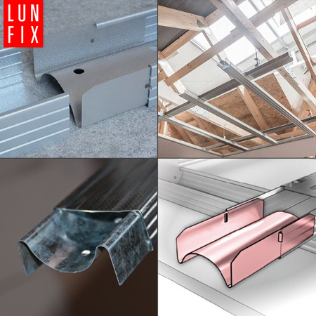 Längsverbinder Für CD60/27 Profile 25x95x60 mm Verzinkt