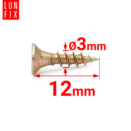 Universalschraube 3,0x12 mm 1kg 2500stk Kreuzschlitz PZ1