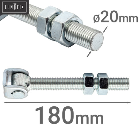 Torband Verzinkt M20 180mm