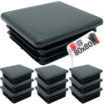 Lamellenstopfen für 80x80 mm Pfosten 10 Stück