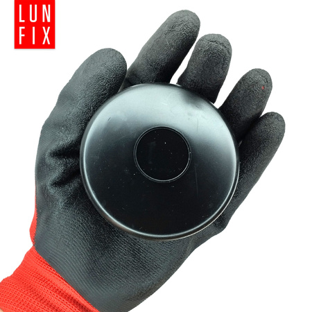 Pfostenkappen Schwarz 60,3 mm Rund 10 Stück