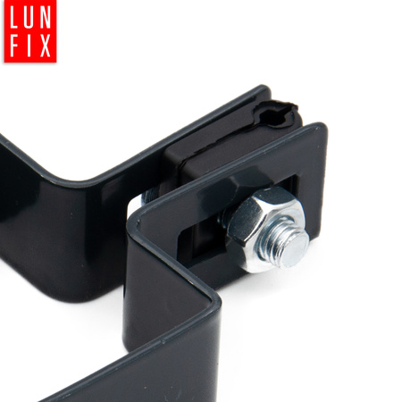 Endschelle Vierkant für 60x60 mm Pfosten Graphit