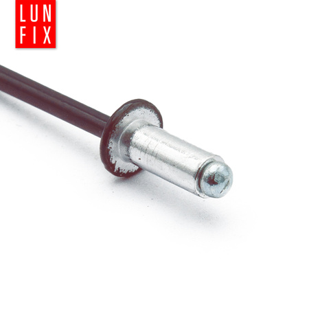 Aluminium Blindnieten DIN7337 4,8x12 mm 100 Stück RAL 8017 Schokoladenbraun