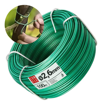 Gartendraht grün Ø2,6mm 100m Stahl verzinkt PVC