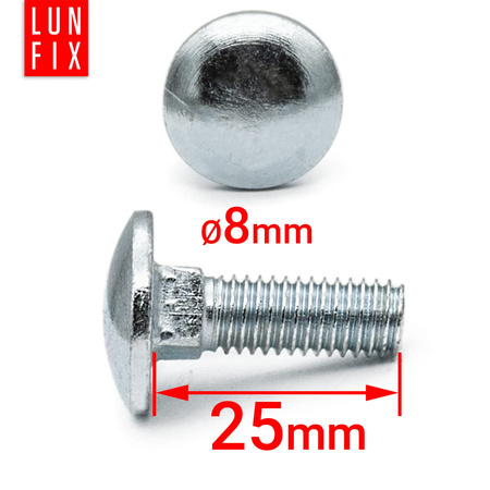 Schlossschrauben M8x25 1 kg (48 Stück)