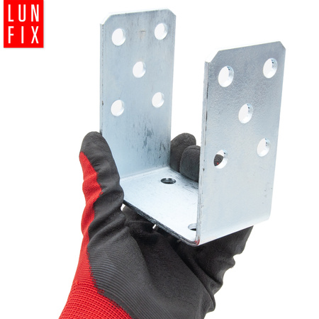 U-Pfostenträger Aufschraubbar 80x120x60x4 mm