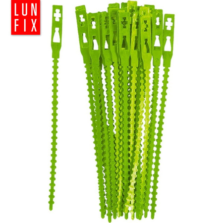 Universalbinder Blumenbinder Drehbinder Pflanzclips Wiederverwendbar ABS Kunststoff 13 cm 50 Stück