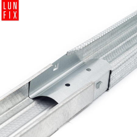 Längsverbinder Für CD60/27 Profile 25x95x60 mm Verzinkt